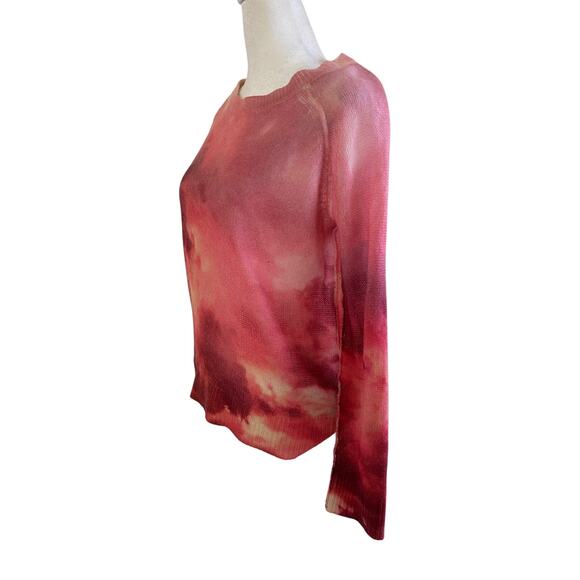 Skull Cashmere Pink Sweater SZXS Soft Knit Pullover Luxury Edgy Chic Crewneck - Picture 3 of 10